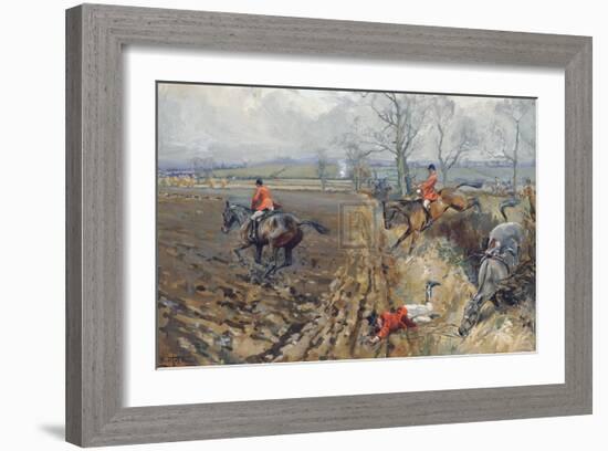 The Duke of Rutland's Hounds-Lionel Edwards-Framed Premium Giclee Print