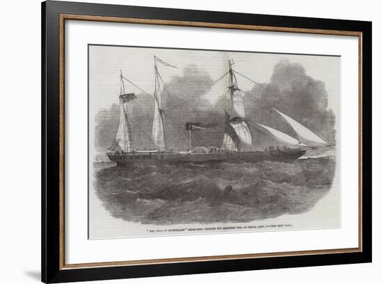 The Duke of Sutherland Steam-Ship, Wrecked Off Aberdeen Pier, in Friday, 1 April-Edwin Weedon-Framed Giclee Print