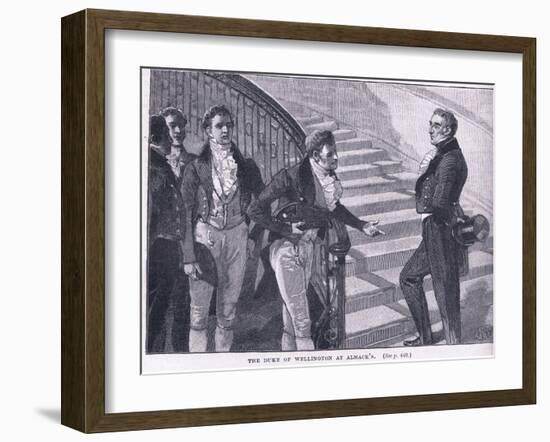 The Duke of Wellington at Almacks Ad 1830-William Barnes Wollen-Framed Giclee Print