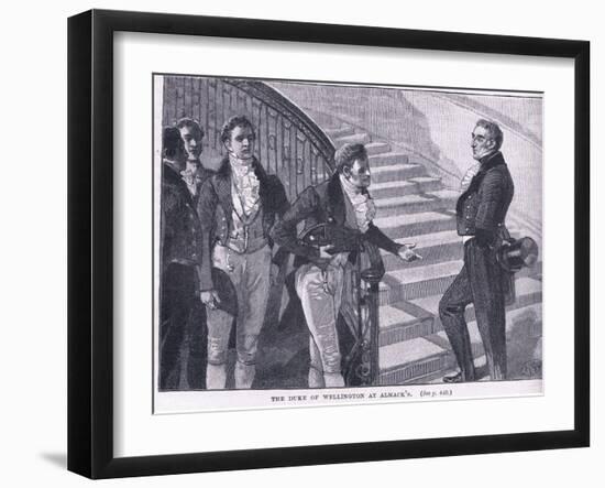 The Duke of Wellington at Almacks Ad 1830-William Barnes Wollen-Framed Giclee Print