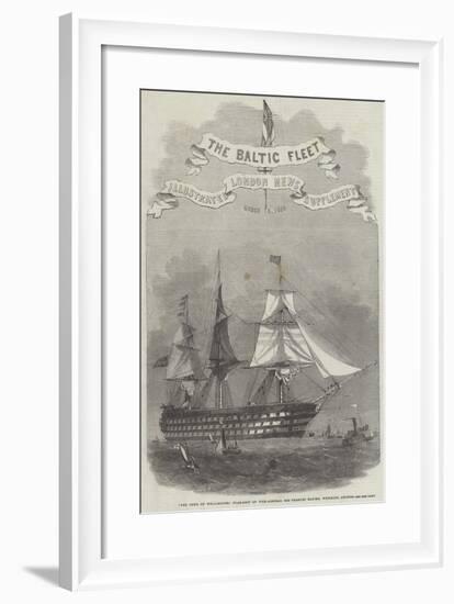 The Duke of Wellington, Flag-Ship of Vice-Admiral Sir Charles Napier, Weighing Anchor-Edwin Weedon-Framed Giclee Print