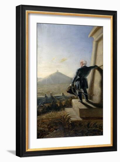 The Duke of Wellington Musing on the Field of Waterloo, C.1844 (Oil on Canvas)-Benjamin Robert Haydon-Framed Giclee Print