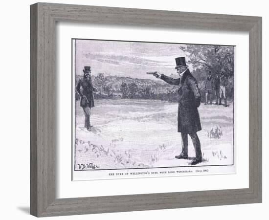 The Duke of Wellington's Duel with Lord Winchilsea 1829-William Barnes Wollen-Framed Giclee Print