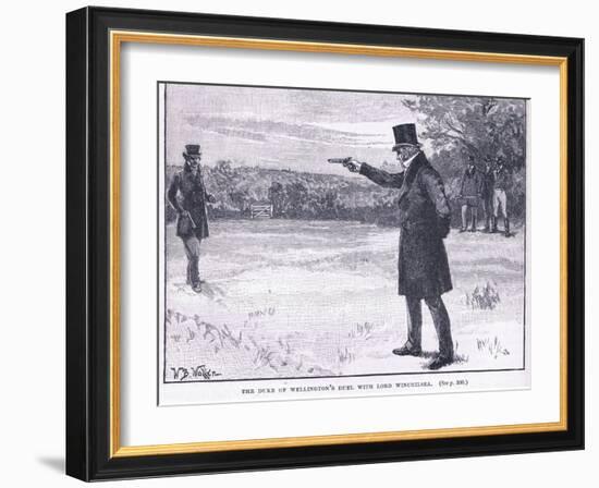 The Duke of Wellington's Duel with Lord Winchilsea 1829-William Barnes Wollen-Framed Giclee Print