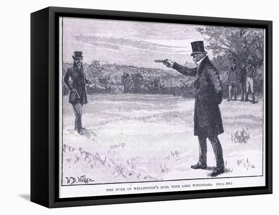 The Duke of Wellington's Duel with Lord Winchilsea 1829-William Barnes Wollen-Framed Premier Image Canvas