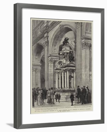 The Duke of Wellington's Monument in St Paul's Cathedral-Henry William Brewer-Framed Giclee Print