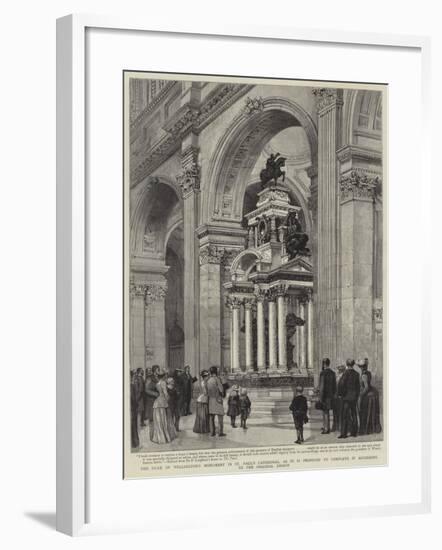 The Duke of Wellington's Monument in St Paul's Cathedral-Henry William Brewer-Framed Giclee Print