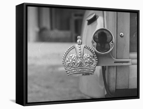 The Duke of Windsor Has No License Plate, Only a Royal Crown Emblem-David Scherman-Framed Premier Image Canvas