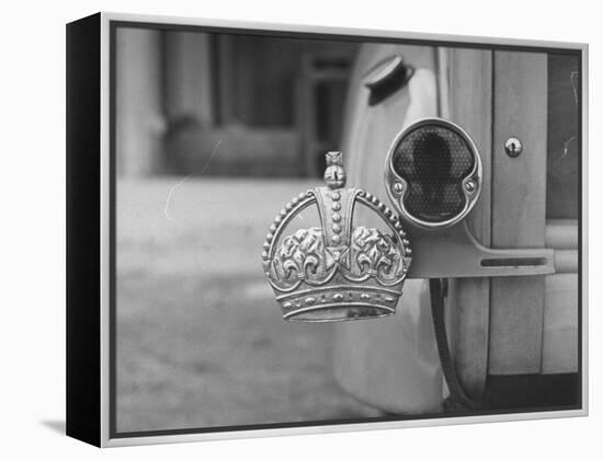 The Duke of Windsor Has No License Plate, Only a Royal Crown Emblem-David Scherman-Framed Premier Image Canvas