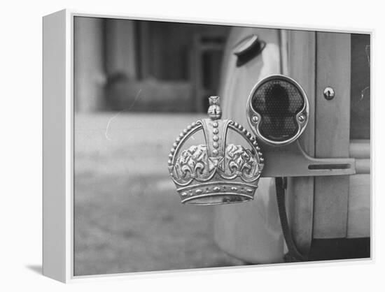 The Duke of Windsor Has No License Plate, Only a Royal Crown Emblem-David Scherman-Framed Premier Image Canvas