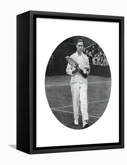 The Duke of York as a Competitor in the Men's Doubles at Wimbledon, 1926-null-Framed Premier Image Canvas