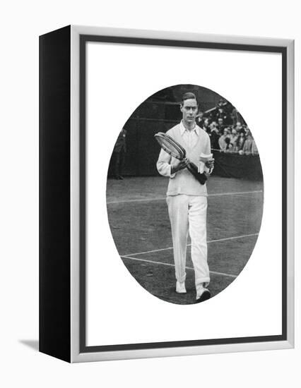 The Duke of York as a Competitor in the Men's Doubles at Wimbledon, 1926-null-Framed Premier Image Canvas