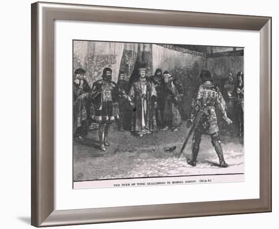 The Duke of York Challenged to Mortal Combat 1451-Henry Marriott Paget-Framed Giclee Print