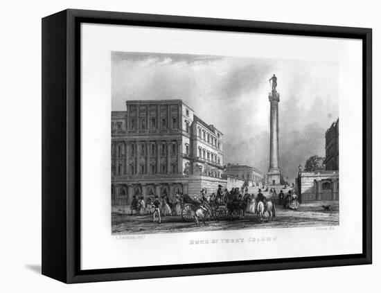 The Duke of York's Column, London, 19th Century-J Woods-Framed Premier Image Canvas