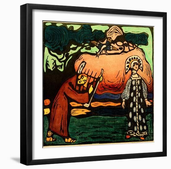 The Dulcimer Player, 1907-Wassily Kandinsky-Framed Giclee Print