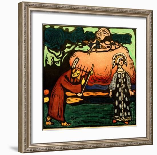 The Dulcimer Player, 1907-Wassily Kandinsky-Framed Giclee Print