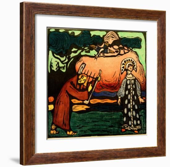 The Dulcimer Player, 1907-Wassily Kandinsky-Framed Giclee Print