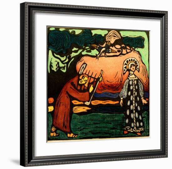 The Dulcimer Player, 1907-Wassily Kandinsky-Framed Giclee Print