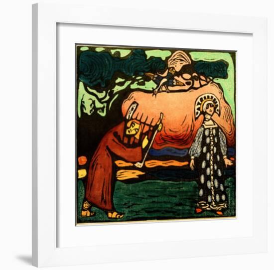 The Dulcimer Player, 1907-Wassily Kandinsky-Framed Giclee Print