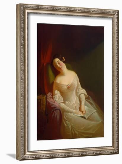 The Dull Story, 1843-44 (Oil on Canvas)-George Caleb Bingham-Framed Giclee Print