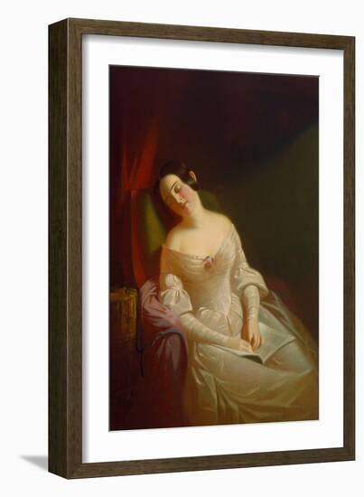 The Dull Story, 1843-44 (Oil on Canvas)-George Caleb Bingham-Framed Giclee Print