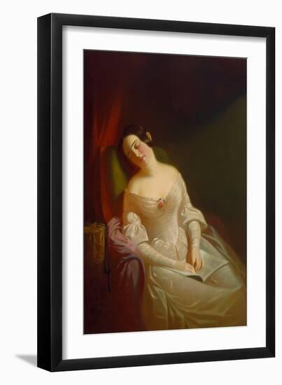 The Dull Story, 1843-44 (Oil on Canvas)-George Caleb Bingham-Framed Giclee Print