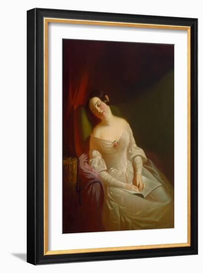 The Dull Story, 1843-44 (Oil on Canvas)-George Caleb Bingham-Framed Giclee Print