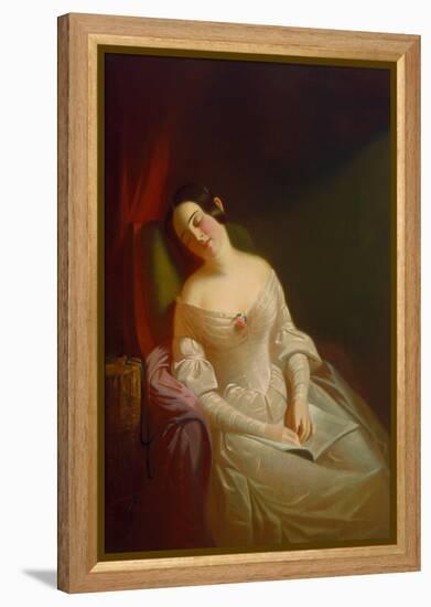 The Dull Story, 1843-44 (Oil on Canvas)-George Caleb Bingham-Framed Premier Image Canvas