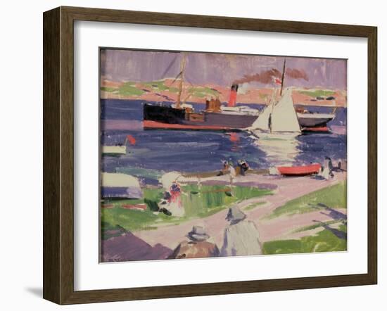 The Dunara Castle at Iona-Francis Campbell Boileau Cadell-Framed Giclee Print