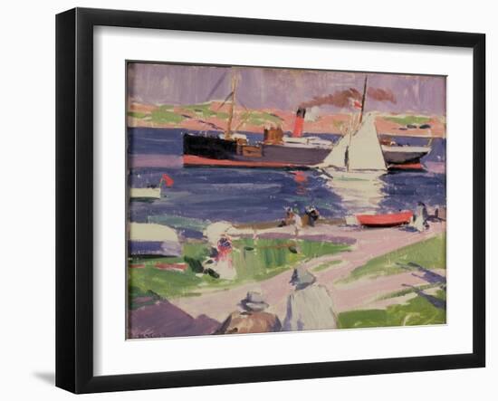 The Dunara Castle at Iona-Francis Campbell Boileau Cadell-Framed Giclee Print