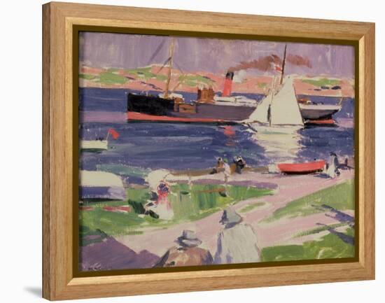 The Dunara Castle at Iona-Francis Campbell Boileau Cadell-Framed Premier Image Canvas