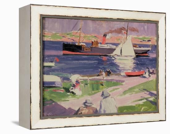 The Dunara Castle at Iona-Francis Campbell Boileau Cadell-Framed Premier Image Canvas