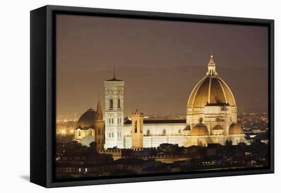 The Duomo and Campanile, UNESCO World Heritage Site, Florence, Tuscany, Italy, Europe-Markus Lange-Framed Premier Image Canvas