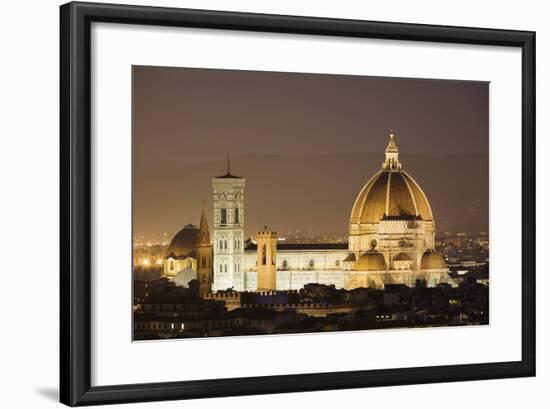 The Duomo and Campanile, UNESCO World Heritage Site, Florence, Tuscany, Italy, Europe-Markus Lange-Framed Photographic Print