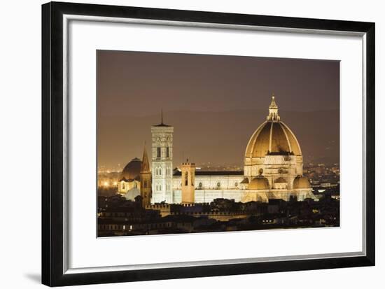 The Duomo and Campanile, UNESCO World Heritage Site, Florence, Tuscany, Italy, Europe-Markus Lange-Framed Photographic Print