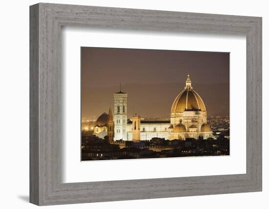 The Duomo and Campanile, UNESCO World Heritage Site, Florence, Tuscany, Italy, Europe-Markus Lange-Framed Photographic Print