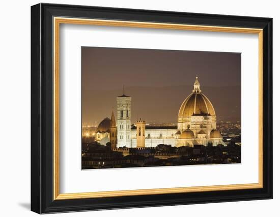 The Duomo and Campanile, UNESCO World Heritage Site, Florence, Tuscany, Italy, Europe-Markus Lange-Framed Photographic Print