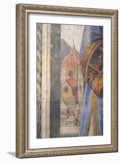 The Duomo, Detail from the Fresco in the Sala Dei Gigli, C1470 (Fresco)-Domenico Ghirlandaio-Framed Giclee Print