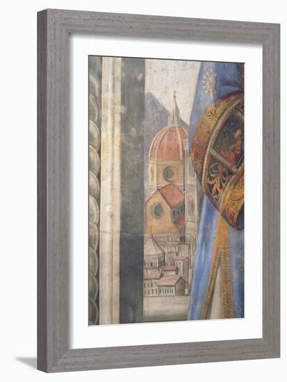 The Duomo, Detail from the Fresco in the Sala Dei Gigli, C1470 (Fresco)-Domenico Ghirlandaio-Framed Giclee Print