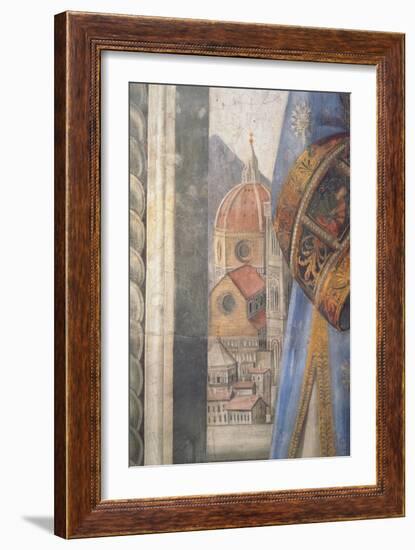 The Duomo, Detail from the Fresco in the Sala Dei Gigli, C1470 (Fresco)-Domenico Ghirlandaio-Framed Giclee Print