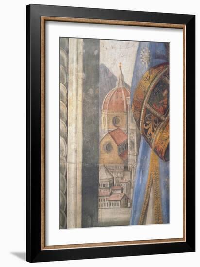 The Duomo, Detail from the Fresco in the Sala Dei Gigli, C1470 (Fresco)-Domenico Ghirlandaio-Framed Giclee Print