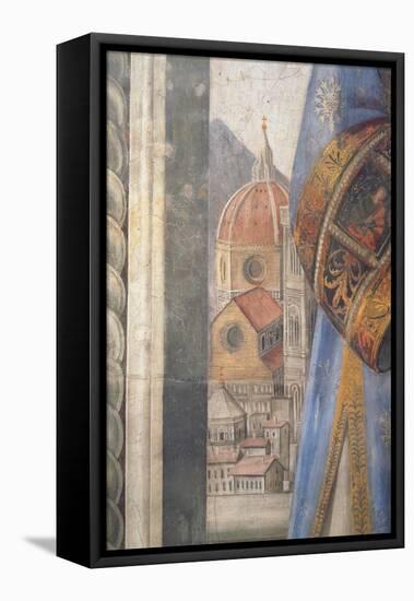 The Duomo, Detail from the Fresco in the Sala Dei Gigli, C1470 (Fresco)-Domenico Ghirlandaio-Framed Premier Image Canvas
