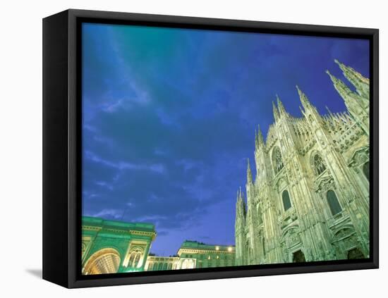 The Duomo, Lombardia, Milan, Italy-Walter Bibikow-Framed Premier Image Canvas