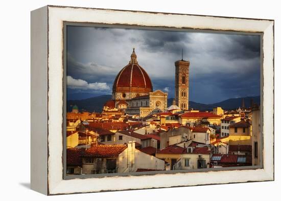 The Duomo of Florence with Evening Light-Terry Eggers-Framed Premier Image Canvas