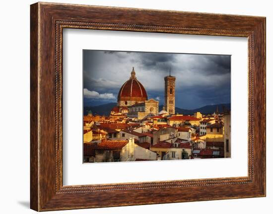 The Duomo of Florence with Evening Light-Terry Eggers-Framed Photographic Print