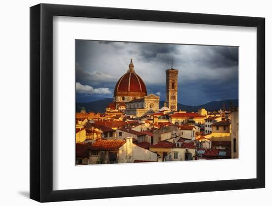 The Duomo of Florence with Evening Light-Terry Eggers-Framed Photographic Print