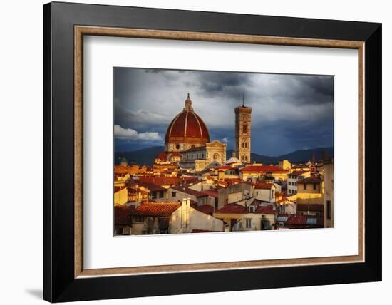 The Duomo of Florence with Evening Light-Terry Eggers-Framed Photographic Print