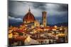 The Duomo of Florence with Evening Light-Terry Eggers-Mounted Photographic Print