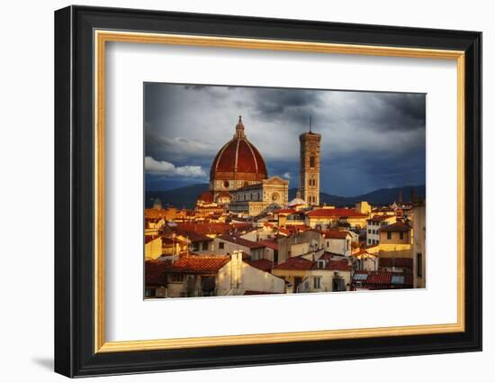 The Duomo of Florence with Evening Light-Terry Eggers-Framed Photographic Print