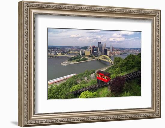 The Duquesne Incline, Pittsburgh, Pennsylvania-George Oze-Framed Photographic Print